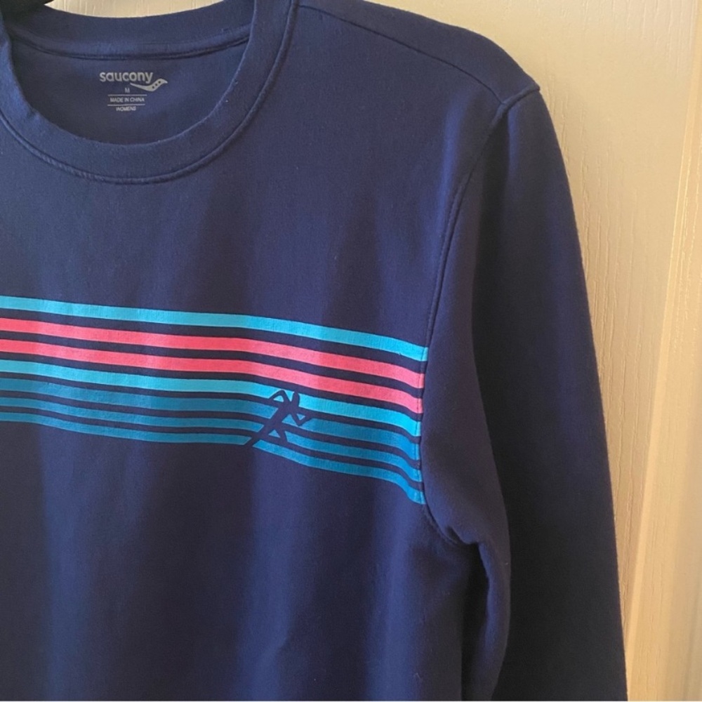 SAUCONY Rested Crew Sodalite Graphic Sweatshirt - M - Picture 6 of 13